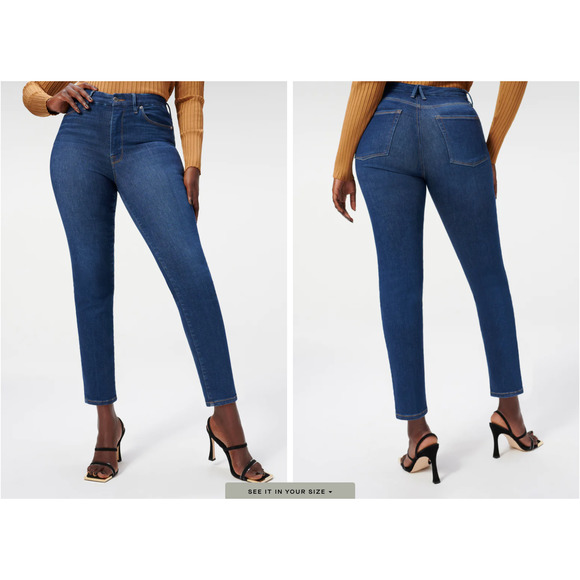 GOOD AMERICAN NWT ALWAYS FITS GOOD CLASSIC in Blue822 // Sz 00-4 - Picture 2 of 12